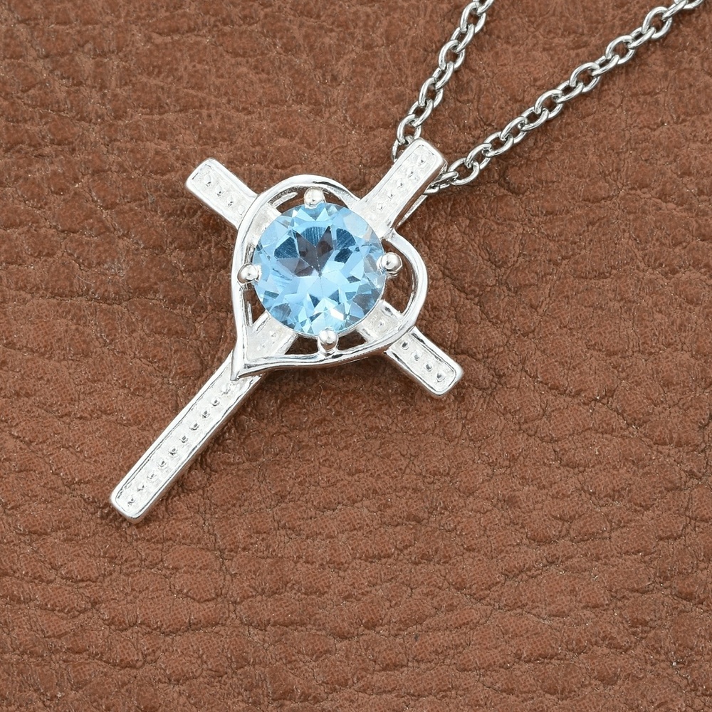 🌸 NWT STERLING SILVER CROSS NECKLACE